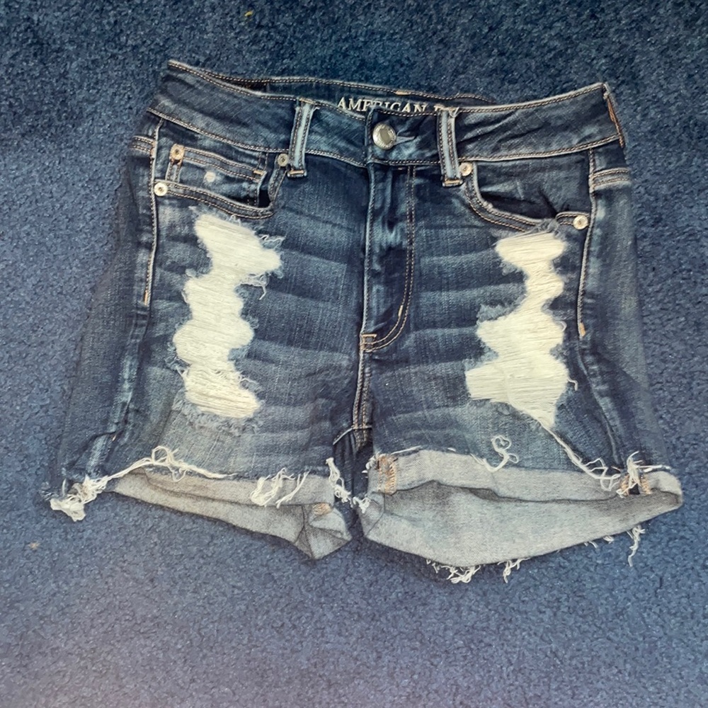 American Eagle ripped jean shorts